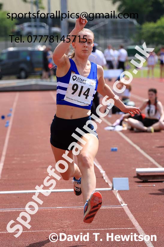 Womens Seniors Long Jump, 2024 North Eastern Track and Field Champs., Middlesbrough.  Photo: David T. Hewitson/Sports for All Pics